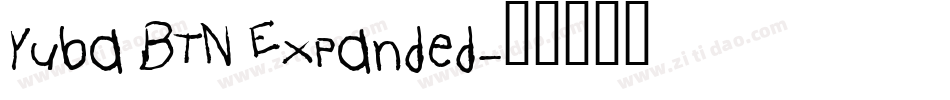 Yuba BTN Expanded字体转换